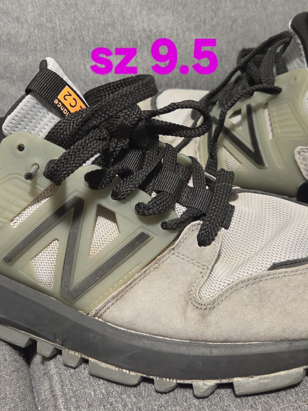 New Balance Olive Green, Black & Gray Trail Sneakers
